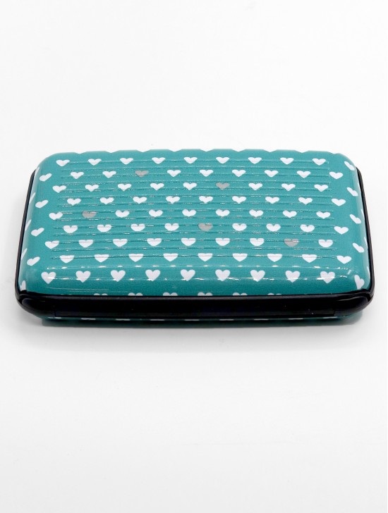 HEART PRINTS CREDIT CARD WALLET